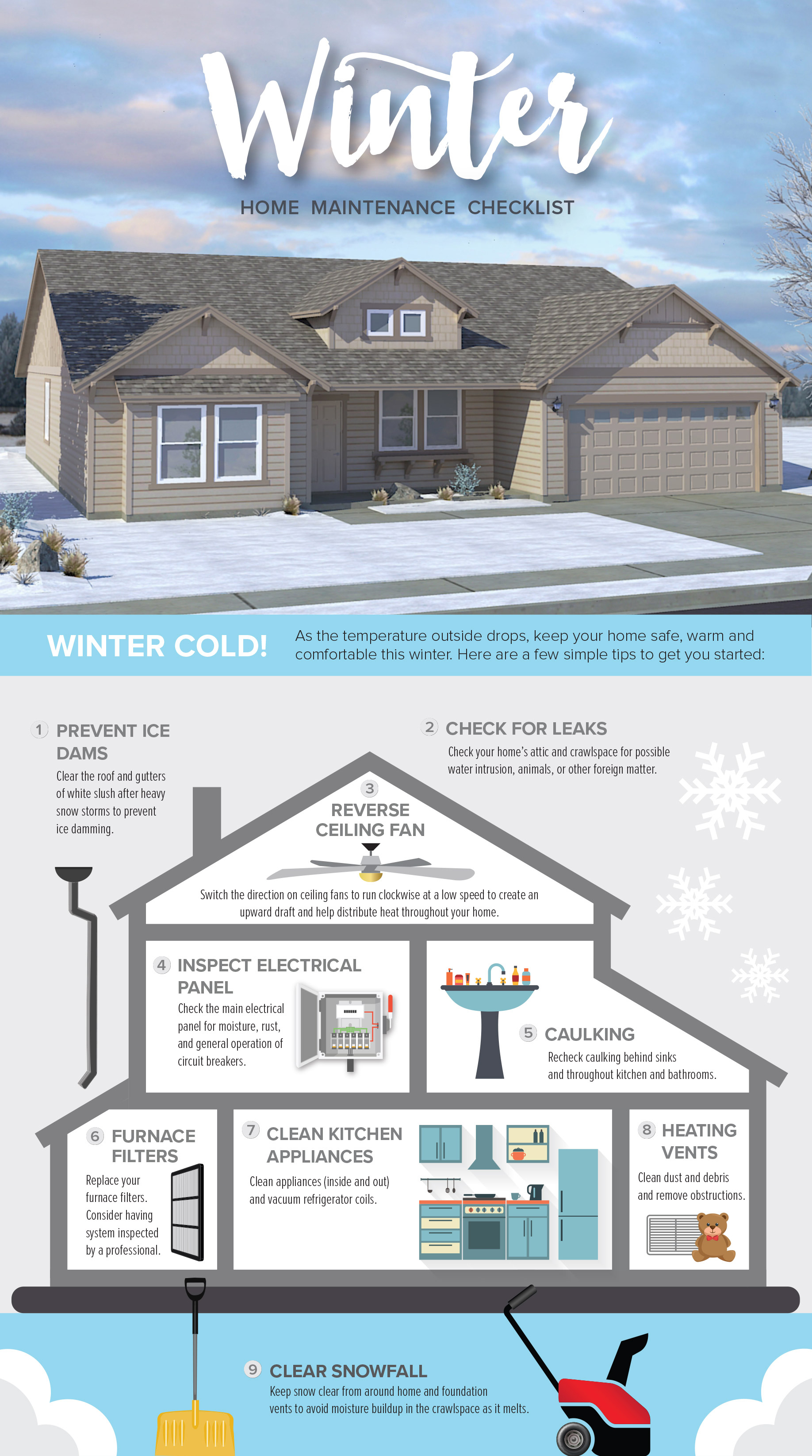 Winter Maintenance Tips Infographic